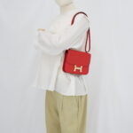 Hermes Constance 18 Evercolor Rouge De Coeur/Rouge VIF PBHW