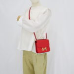 Hermes Constance 18 Evercolor Rouge De Coeur/Rouge VIF PBHW