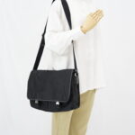 Prada Flap Messenger Bag Tessuto Saffiano Nylon Black SHW