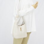 Saint Laurent Hobo LE 5 A 7 Supple Small Ivory GHW