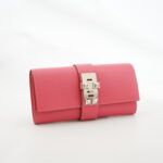 Hermes Pochette Medor 23 Tadelakt Rose Lipstick PHW