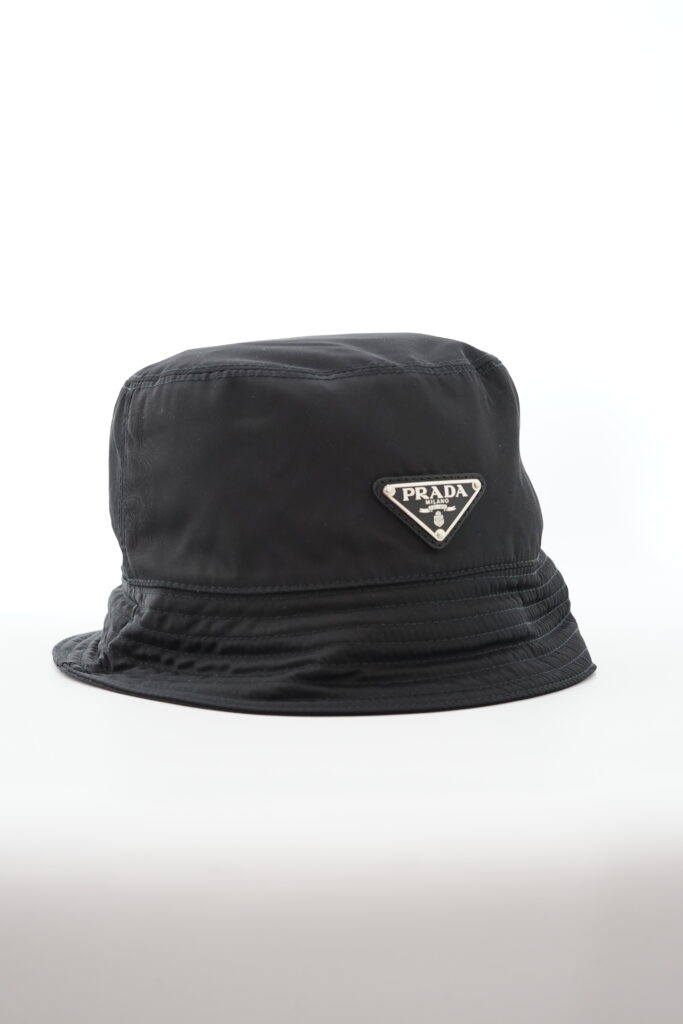 Prada Bucket Hat Nylon Black SHW
