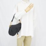 Dior Saddle Medium Grained Black GHW