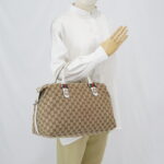 Gucci Match Ball Boston GG Canvas Beige White SHW
