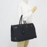 Prada 48H Sac De Jour Duffle Bag Nylon Black SHW