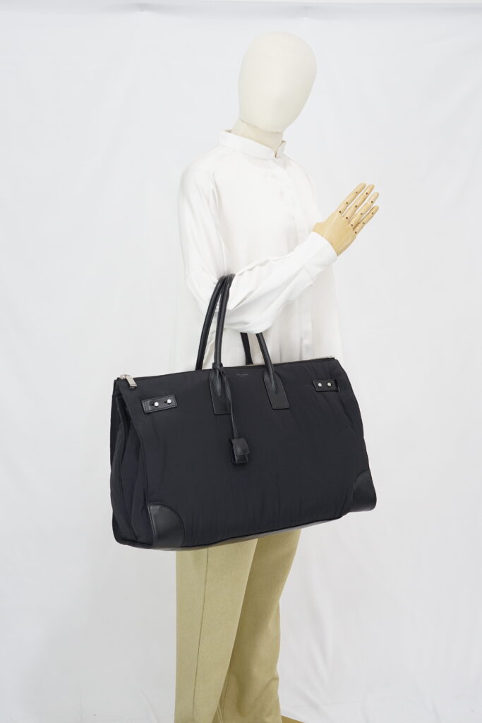 Prada 48H Sac De Jour Duffle Bag Nylon Black SHW