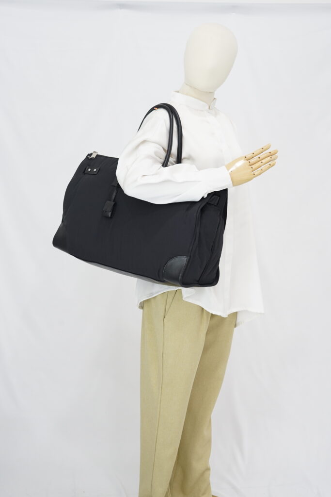 Prada 48H Sac De Jour Duffle Bag Nylon Black SHW
