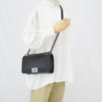 Chanel Boy 25 Lambskin Black RHW