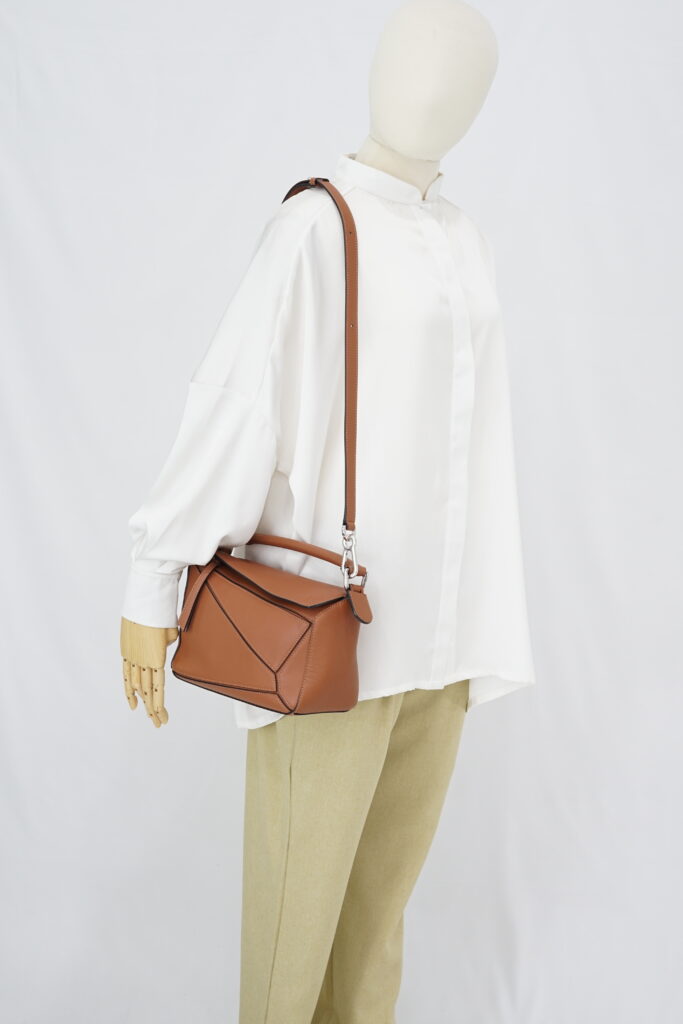 Loewe Puzzle Small Calfskin Tan SHW