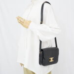 Celine Triomphe Classic Medium Black GHW