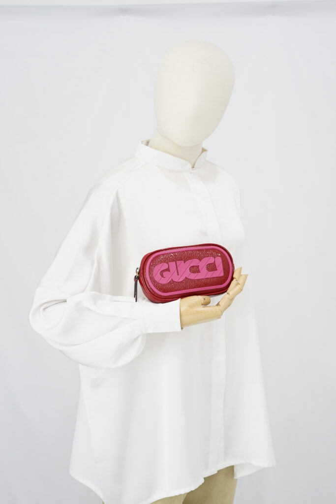 Gucci Belt Bag Crinkled Red Pink