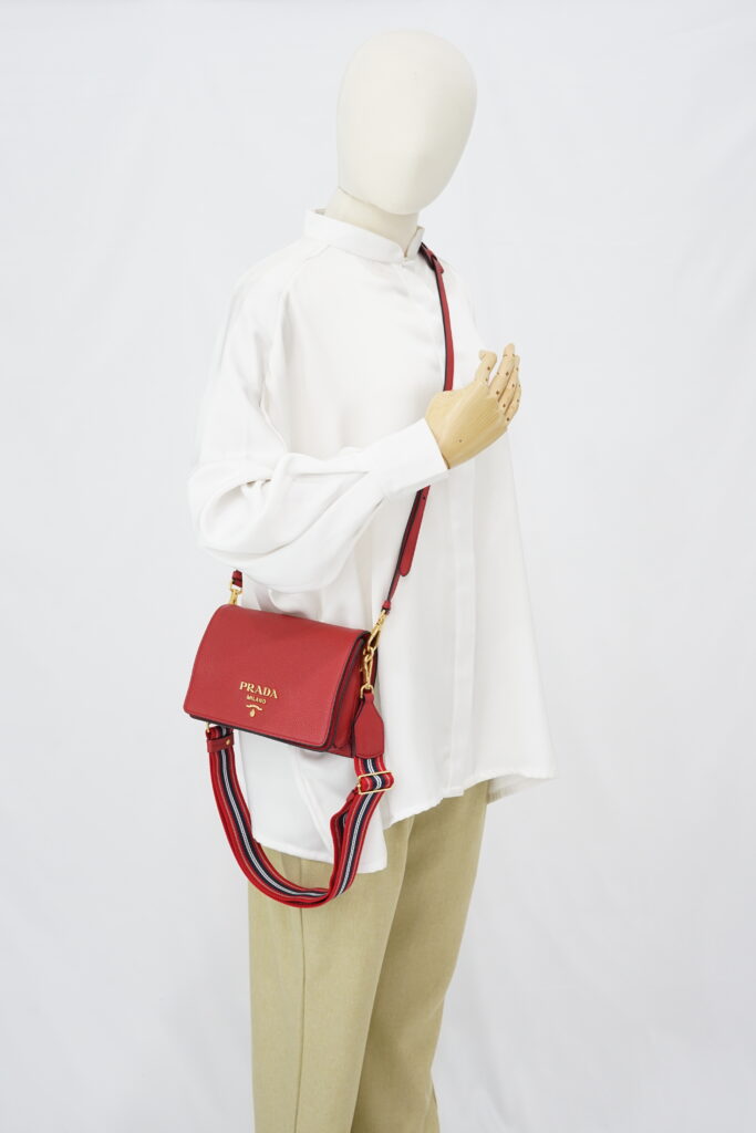 Prada Vitello Daino Rosso GHW