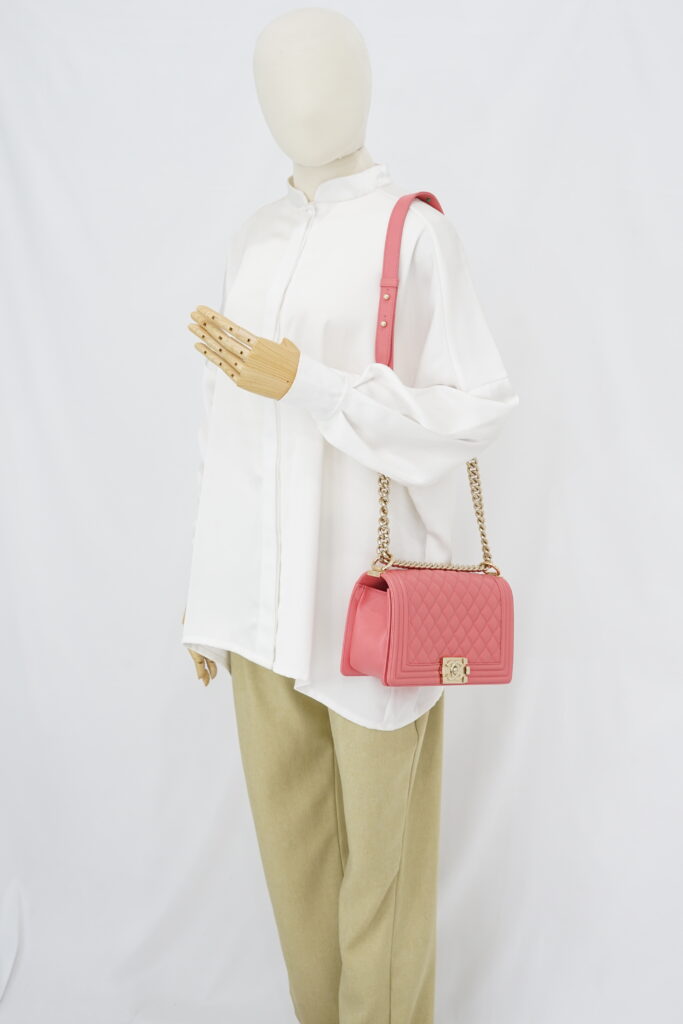Chanel Boy 25 Caviar Pink GHW