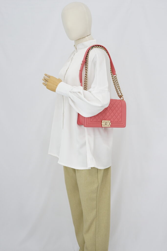 Chanel Boy 25 Caviar Pink GHW