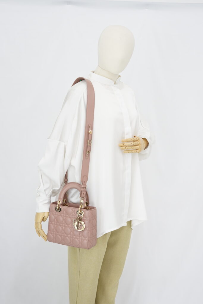 Dior Lady Dior Small Nude GHW