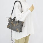 Balenciaga Small City Edge Chevre Grey GHW