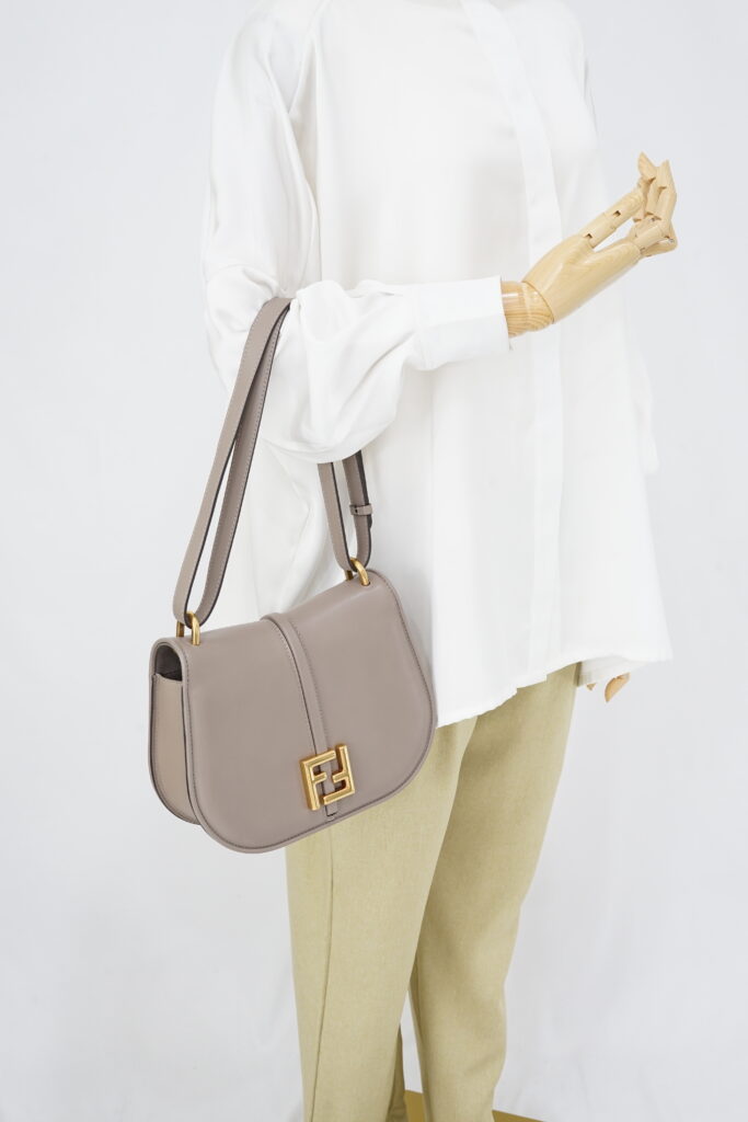 Fendi C’mon Medium Bag Tortora GHW