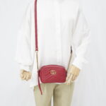 Gucci Mini Marmont Camera Bag Red GHW