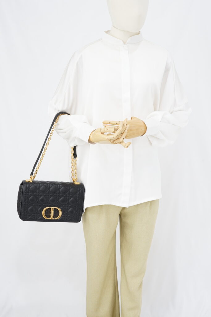 Dior Medium Caro Black GHW