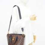 Louis Vuitton Flower Zip Tote MM Monogram Noir GHW