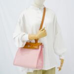 Hermes Herbag 31 Vache Hunter Rose Sakura Gold PHW