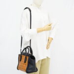 MCM Visetos Kathy Small Cognac Black GHW