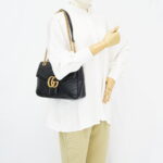Gucci GG Marmont Medium Matelasse Black GHW