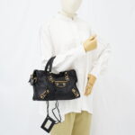 Balenciaga City Small Edge Chevre Black GHW
