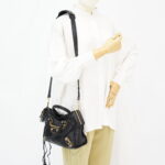 Balenciaga City Small Edge Chevre Black GHW
