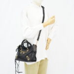 Balenciaga City Small Edge Chevre Black GHW