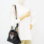 Gucci Medium Linea Totem Tote Black Web Stripe GHW