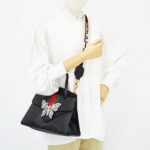 Gucci Medium Linea Totem Tote Black Web Stripe GHW