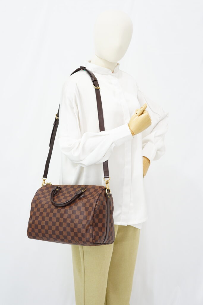Louis Vuitton Speedy Bandou 30 Damier Ebene GHW
