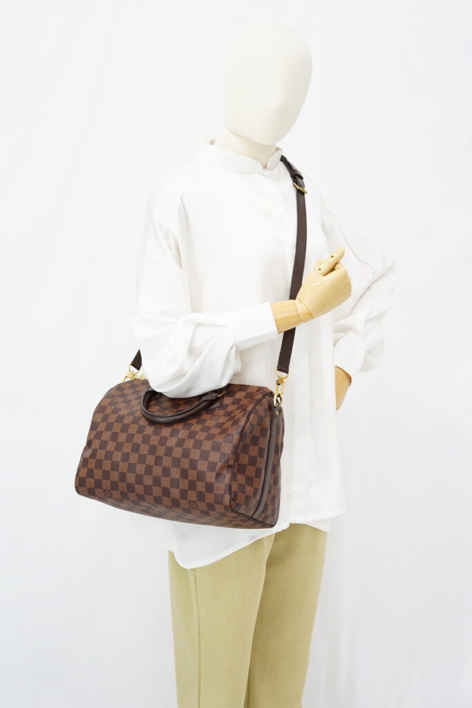 Louis Vuitton Speedy Bandou 30 Damier Ebene GHW