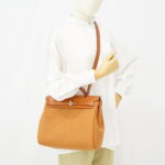 Hermes Herbag 31 Canvas Caramel Magnolia PHW