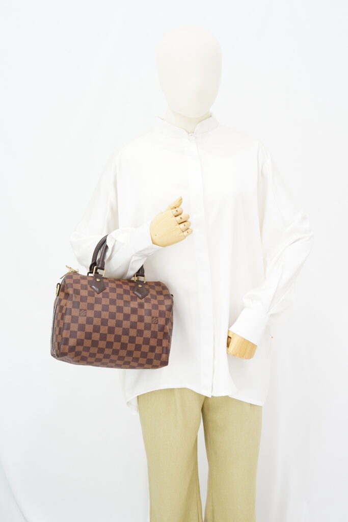 Louis Vuitton Speedy Bandou 25 Damier Ebene GHW