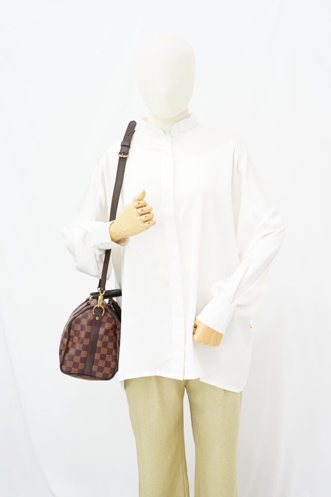 Louis Vuitton Speedy Bandou 25 Damier Ebene GHW