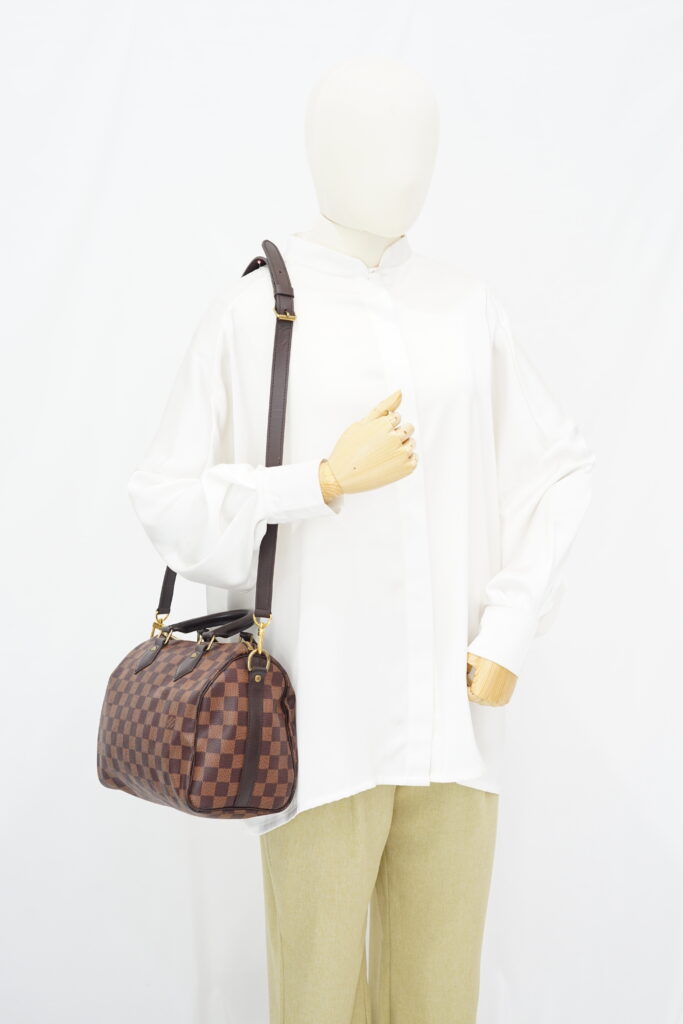 Louis Vuitton Speedy Bandou 25 Damier Ebene GHW