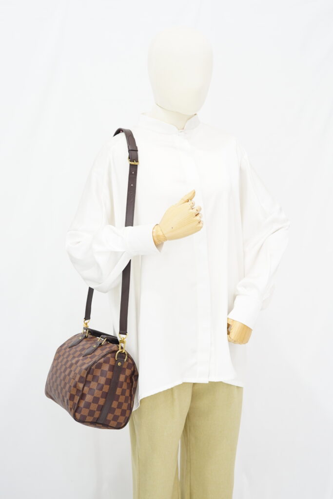 Louis Vuitton Speedy Bandou 25 Damier Ebene GHW