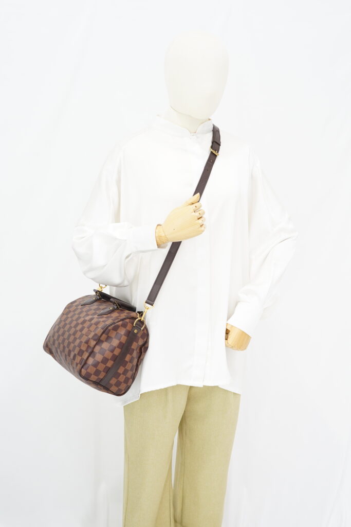 Louis Vuitton Speedy Bandou 25 Damier Ebene GHW