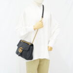 Gucci GG MARMONT Matelasse Black GHW