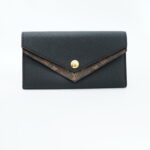 Louis Vuitton Double V Long Wallet Monogram Black GHW
