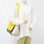 Celine Trapeze Medium Yellow Beige GHW