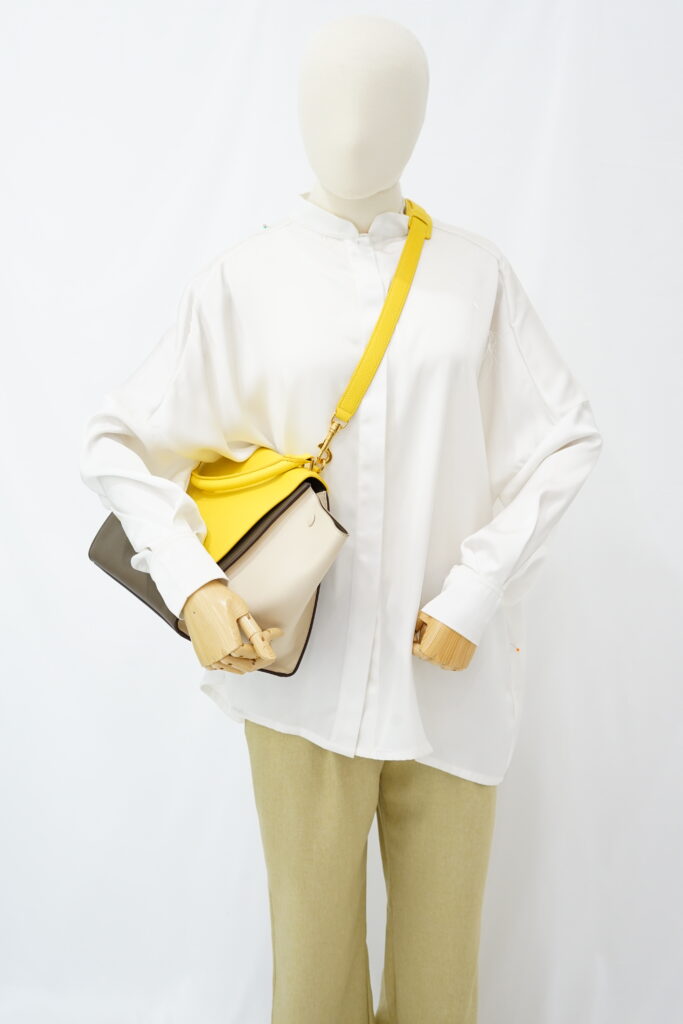 Celine Trapeze Medium Yellow Beige GHW