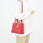 Dior Lady Dior Medium Red GHW