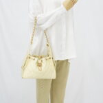 Chanel C25 Small Caviar Light Yellow GHW