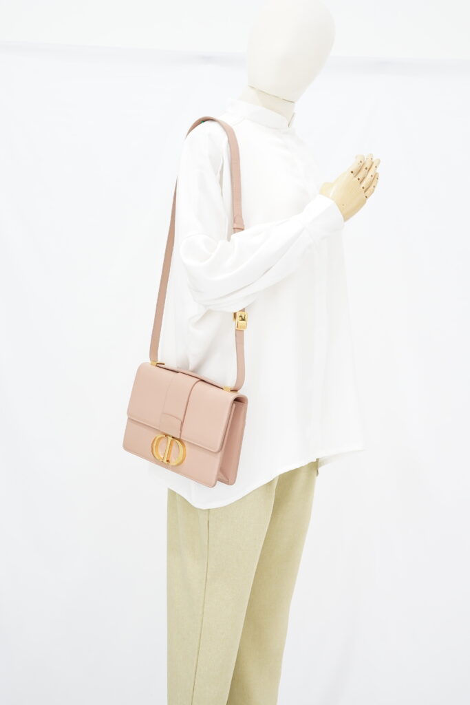 Dior 30 Montaigne Leather Nude GHW