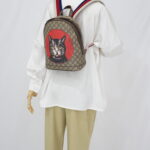 Gucci Bosco Backpack Cat GG Supreme Canvas