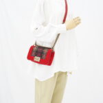 Chanel Boy Small Red Tartan Velvet GHW