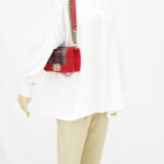 Chanel Boy Small Red Tartan Velvet GHW